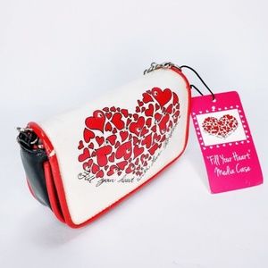Brighton small heart covered media case purse